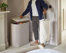Joseph Joseph Tota Trio 90 liter/23.8 gallon Laundry Hamper Separation Basket with lid, 3 Removable Washing Bags with Handles- Ecru by CozyNest Decor