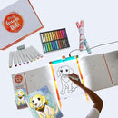 Guide Dots Kid’s Discover Art Kit with Light Up Bright Board – Children’s Drawing Kit – Video Instructions – Art Supplies, Markers, Chalk Pastels – Gift for Boys & Girls – Ages 4-7 by TinyTreasures Baby Boutique