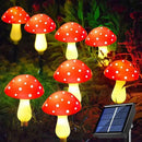 8-Pack Red Solar Mushroom Lamp, 8 Modes, Outdoor Waterproof, for Garden Decor, Christmas, Halloween, Yard, Lawn by CozyNest Decor