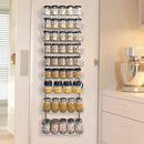 SWOMMOLY Adjustable Wall Mount Spice Rack, 9-Tier Dual-use (Multi-use) Organizer, Silver by CozyNest Decor
