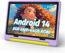 Kids Tablet, Android 14 Tablet for Kids 10 inch Octa-Core with Case, 64GB 1TB TF Card Expandable for Toddler Children, Parental Control, Dual Camera, WiFi,Gift by TinyTreasures Baby Boutique