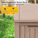 182 Gallon Deck Box Waterproof, UV Resistant Resin Outdoor Storage Box with Hydraulic Rod, Lockable Design and Enhanced Durability for Patio, Garden, and Poolside Use by GreenHaven Gardens