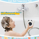 TKY Baby Bath Thermometer with Floating Toys & Room Temperature Monitor - Rechargeable Digital Thermometer with Temperature Alerts, Bath Essentials for Newborns, Infants (Advanced Grey) by TinyTreasures Baby Boutique