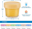 WILLDAN Glass Baby Food Storage Jars w/Lids (4 oz, 24 Pack Set) Snack, Puree, Reusable Small Containers, Breast Milk, Fridge or Freezer, Microwave & Dishwasher Safe, Essential Must Have for Infants by TinyTreasures Baby Boutique