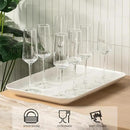 DELLING Large Serving Platter, 18" x 12.3" Serving Tray-Set of 2, White Platters for Serving Food, Serving Trays for Party, Fruit, Appetizer, Serving Trays for Entertaining at Parties and Weddings by CozyNest Decor