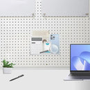 Magnetic Basket Organizer Holder for Fridge Magnetic Storage Bin Box Containers, White Magnetic Locker Organizer Holder for Kitchen Storage, Magazine, Whiteboard,10" × 3.34" ×5.9" by CozyNest Decor