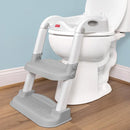 Fisher-Price™ Potty Training Seat with Step Stool Ladder, 2-in-1 Potty Training Toilet for Toddlers with Splash Guard, Anti-Slip Pads, Cushioned Seat (Gray) by TinyTreasures Baby Boutique