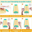 Arts and Crafts for Kids Ages 8-12,Friendship Bracelet Making Kit for Girl,Kids Jewelry Making Kit with 28 Pre-Cut Threads,Christmas Birthday Gifts for Ages 6 7 8 9 10 11 12 Year Old Cyan by TinyTreasures Baby Boutique
