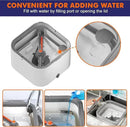 Upgraded Self-Standing Spin Mop and Bucket System, Detachable Inner Mop Bucket That Separates Dirty Water & 90° Foldable Head, Triple-Scrubbing System, for Hardwood Floors - White with 2 Pads by CozyNest Decor