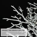 H61'' Modern Silver K9 Crystal High Ceiling Chandeliers, 23-Lights Staircase Chandeliers,Large Crystal Tree Branch Chandelier, D40'' Foyer Chandelier,for Living Room,Entryway by CozyNest Decor