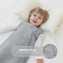 Mosebears Unisex Baby Sleep Sack 1.0 TOG, Supersoft Rayon Made from Bamboo Wearable Blanket with 2-Way Zipper (Grey,18-36 Months) by TinyTreasures Baby Boutique