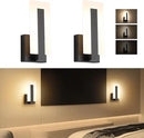 Joosenhouse Modern LED Wall Sconce Dimmable Wall Mounted Lamp Set of 2, Black 3000K Warm White Wall Lamp, Hardwired Bathroom Vanity Light, Indoor Wall Lights for Hallway, Bedroom, Study, Living Room. by CozyNest Decor