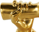 Deco 79 Ceramic Hands Decorative Sculpture Gripping Home Decor Statue, Accent Figurine 13" x 4" x 13", Gold by CozyNest Decor