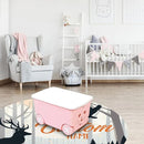Custom Nursery Crib Bedding Set: Personalized Name 4 Piece Orange Sika Deer Design Baby Crib Sets for Baby Girls - Toddler Double Layer Blanket Set, Comfortable Crib Bed Sheets for Baby Toddlers by TinyTreasures Baby Boutique