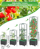 Tomato Planter Box with Trellis, 68.7" Tall Self Watering Tomato Cages for Climbing Vegetables Plant, Raised Garden Bed for Garden, Tomato Plant Support Pots for Patio Indoor Outdoor（68.7" ） by GreenHaven Gardens