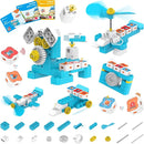 WhalesBot A1 Coding Toy for Kids, Building Block Robot, Fun STEM Toy with Magnetic Controller and Sensor Blocks, Screen-Free Coding with 3 Guide Books for Kids 3-6 by TinyTreasures Baby Boutique