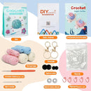 TAKADODO Crochet Kit for Beginners - Learn to Crochet Kits for Adults Beginner with Step-by-Step Video Tutorials - Crochet Kits for Adults and Kids (Turtle) by TinyTreasures Baby Boutique