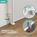 Cumbor 76" Wide Long Retractable Baby Gates for Stairs, Mesh Dog Gate for The House, 34" Tall Extra Wide Pet Gate for Dogs, Child Safety Gates for Doorways, Hallways, Cat Gate Indoor/Outdoor(White) by TinyTreasures Baby Boutique