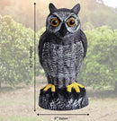 Galashield Owl Decoy | Plastic Owls to Scare Birds Away | Owl Statue for Garden & Outdoors - Pack of 3 by GreenHaven Gardens