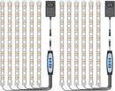 Under Cabinet Grow Light Strip, 36W 360LEDs Grow Lights for Indoor Plant Full Spectrum 660nm/3000K/6000K Grow Lamp with 6/12/16H Timer, 3 Spectrum Modes, 5 Brightness Levels (6 Bars/2 Pack) by GreenHaven Gardens