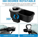 Accmor Stroller Cup Holder with Tray, Universal Cup Holder, Bike Bottle Holder, 360° Rotatable Large Caliber Drinks Holder for Stroller, Bike, Wheelchair, Walker by TinyTreasures Baby Boutique