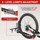 Bike Wall Mount Rack Adjustable & Foldable Garage Bike Rack with Swivel Design & 2 Storage Hooks, Fits 20"-29" Bikes, Holds Up to 77 lbs, Easy Install & Space-Saving Bike Storage 2 Pack by GreenHaven Gardens