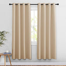 NICETOWN Doorway Curtains & Drapes 78 inches Long - Grommet Window Treatment Thermal Insulated Privacy Blackout Curtains & Drapes for Bedroom (Biscotti Beige, Set of 2, W52 x L78) by TinyTreasures Baby Boutique