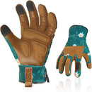 Vgo... 1Pair Gardening Gloves for Women, Goatskin leather Thorn Proof Working Gloves for Weeding, Digging, Raking, Pruning and Planting,Touchscreen(S,Dark Green,GA7471) by GreenHaven Gardens