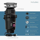 Moen GT33C Lite Series 1/3 Horsepower Continous Feed Garbage Disposal featuring Fast Track Technology, Power Cord Included by CozyNest Decor