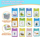 MAYAPHILOS English and French Talking Flash Cards with 510 Sight Words Learning Educational Toys to Learn French Pocket Speech Audible Flashcards for Toddlers by TinyTreasures Baby Boutique