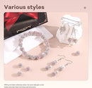 160pcs 10mm Rhinestone Beads for Jewelry Making, Pink White Shiny Round Disco Ball Beads Bulk, Sparkle Crystal Clay Christmas for Bracelet Baseball Necklace Earring Crafting and DIY by TinyTreasures Baby Boutique