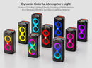 Karaoke Machine for Adults, Portable Bluetooth Speaker with 2 Wireless Microphones, PA System with Disco Lights for Big Party, Outdoor, Supports USB/TF/REC/FM/AUX, Ideal Gifts for Family, Music Lover by TinyTreasures Baby Boutique