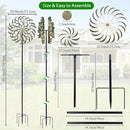 VEWOGARDEN 85” Large Metal Wind Spinners Outdoor Wind Sculpture Yard Art Kinetic Wind Spinners for Yard and Garden Patio Lawn Decor (20 * 85 inches) by GreenHaven Gardens
