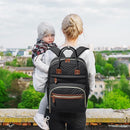 Diaper Bag Backpack for Women Large Capacity with Insulated Pockets Multifunctional Diaper Bags For Baby Girl Boy Waterproof Baby Bags For Mama Maternity Travel Bag Black by TinyTreasures Baby Boutique