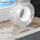 1.57 in x 16.4 FT,Edge Corner Protector Baby Proofing with 6 Corners,Soft Clear Furniture Table Corner Guard & Edge Safety Cabinet Door Bumper,Crib Bumpers,Wall Protector by TinyTreasures Baby Boutique