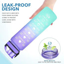 Enerbone Water Bottle, Leakproof BPA & Toxic Free, Motivational Water Bottle with Times to Drink and Straw, Fitness Sports Water Bottle with Strap for Office, Gym, Outdoor Sports by CozyNest Decor