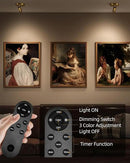 EZVALO LED Spotlight Indoor, 5500mAh Rechargeable Battery Uplighting Indoor, Wireless Mini Art Accent Spot Lights with Remote, for Plants Display Painting Dartboard Artwork Portrait Closet(4Pack-Gold) by CozyNest Decor