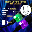 Light Up Drum Sticks Rechargeable 15 Color Changing Led Personalized Drumsticks for Kids Drummer Gifts Drum Accessories by TinyTreasures Baby Boutique