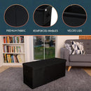 Extra Large Toy Storage Organizer with Lid - Sturdy, Collapsible Toy Chest Storage Box Design - Toys Bin with Dividers for Kids, Nursery, Bedroom, Playroom 37"x16"x14" by CozyNest Decor