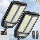 5000W Solar Lights Outdoor - 7000K LED Solar Street Lights Outdoor with Motion Sensor and Remote Control, IP66 Waterproof, Dusk to Dawn for Yard, Patio, 2 Pack by GreenHaven Gardens