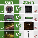 Solar Pathway Lights Outdoor 4 Pack, Upgraded 1000mAh Battery Up to 12Hrs, Solar Lights Outdoor Waterproof IP65, Warm White Landscape Light for Garden