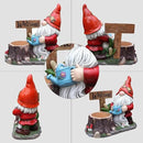 Garden Gnome Statues Large Planter - Outdoor Gnome Statues with Planter Pot Yard Welcome Decorations Outdoor Gnomes Planter Clearance Sculptures Decor for Lawn Ornament 25 inch, Red Hat by GreenHaven Gardens