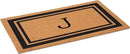 Calloway Mills 152963048J Black Border 30" x 48" Monogram Doormat Letter (J) by CozyNest Decor