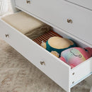 3-Drawer Changing Table, Safety Rails & Strap, Infant Diaper Changing Station with Drawers, Baby Diaper Changing Table Dresser for Nursery, Easy Assembly (White) by TinyTreasures Baby Boutique