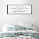 SRSZHIYUE If I Lay Here Would You Lie With Me Sign Bedroom Wall Decor Art 40"×15" Large Wood Framed Wall Hanging (Black) by CozyNest Decor