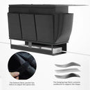 Bedside Caddy, Bed Organizer with 11 Pockets and Power Strip Holder,Versatile Bedside Storage Caddy for Home,Dorm,Bunk,Hospital,Crib Bed (Black) by CozyNest Decor