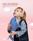 Kids Headphones with Microphone Foldable Stereo Tangle-Free 3.5mm Jack Wired Cord On-Ear Headset for Children/Teens/Boys/Girls/Smartphones/School/Kindle/Airplane Travel/Plane/Tablet (Pink) by TinyTreasures Baby Boutique