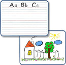 SCRIBBLEDO Magnetic Dry Erase Board, Double Sided 9" x 12" Small White Board, Ruled - Blank Blue Framed Mini Dry Erase Board, Portable Whiteboard for Kids, Great for School, Home & Remote Learning by TinyTreasures Baby Boutique