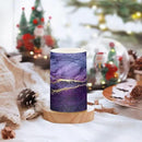 Flickering Flameless Candles, Purple Marble with Golden Veins LED Candles with Remote Timer, Set of 2 Battery Operated Candle for Valentine Wedding Birthday by GreenHaven Gardens