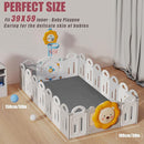 Baby Play Mat for Floor, 1.3" Thick Memory Foam Muscle Playpen Cushion, Soft Coral Velvet Tummy Time Mat with Non-Slip Backing, Water Repellent Child Nursery Rug for Toddlers, Kids (Dark Grey, 39X59) by TinyTreasures Baby Boutique